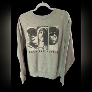 Original Flavor American Hustle Eazy E Tupac Biggie Crew Neck Sweatshirt Medium